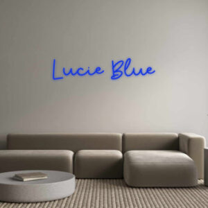 Brite Lite New Neon Sign: Lucie Blue